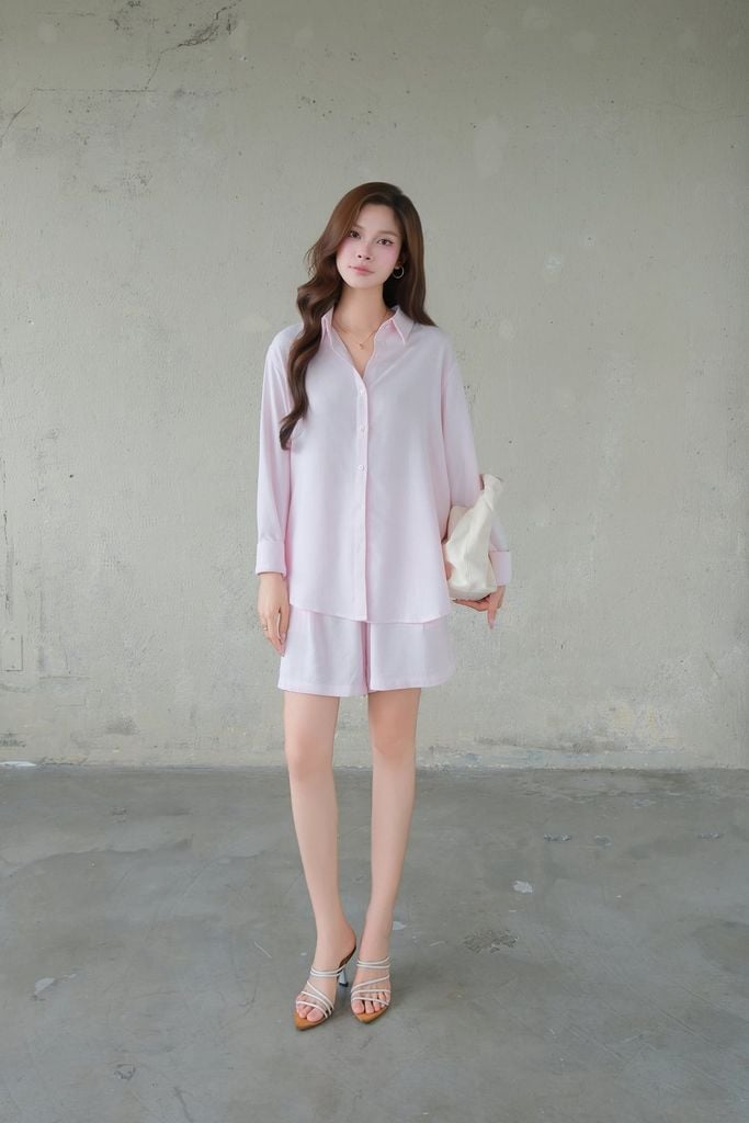  Set Áo Tay Dài Quần Short FAQ002 