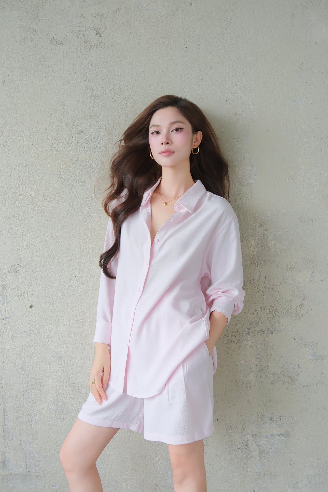  Set Áo Tay Dài Quần Short FAQ002 