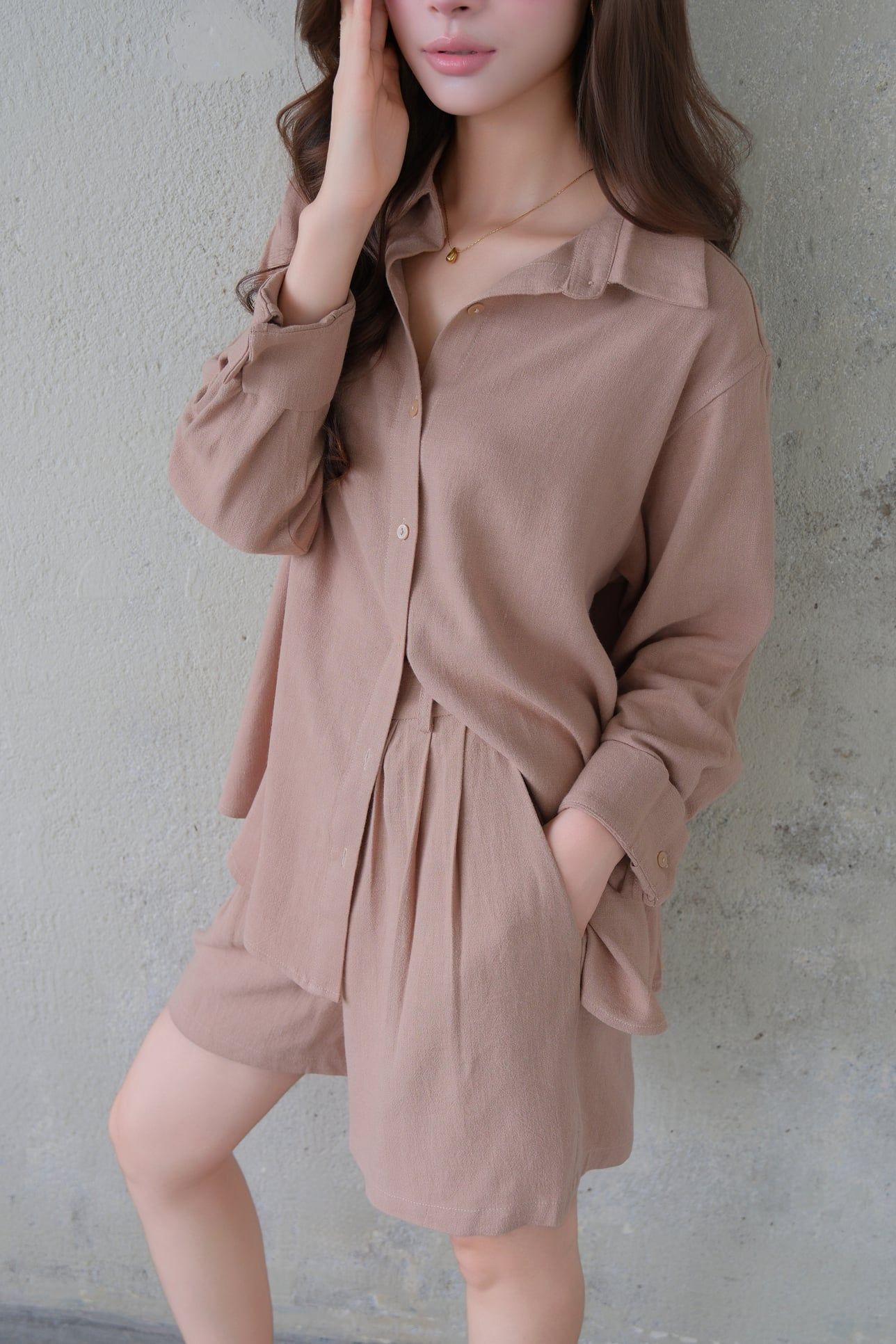  Set Áo Tay Dài Quần Short FAQ002 