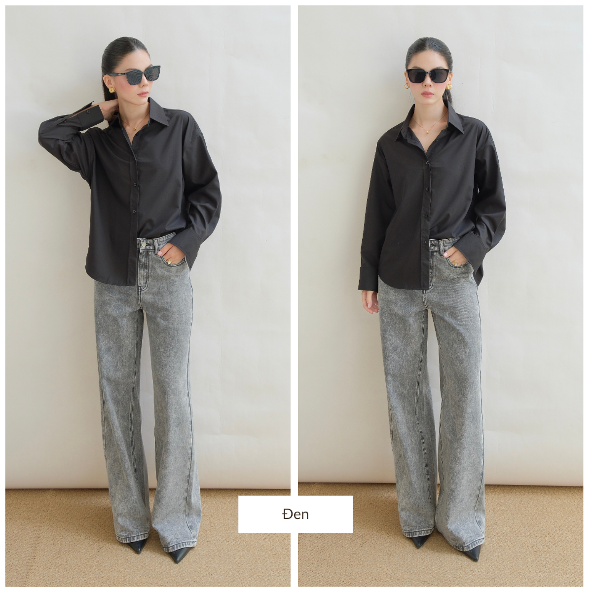  Áo Sơ Mi Trơn Oversize FAS291 