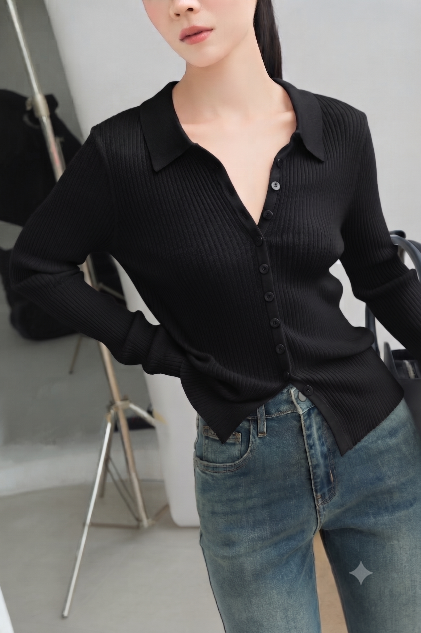  Áo Dệt Kim Tay Dài FAK100 
