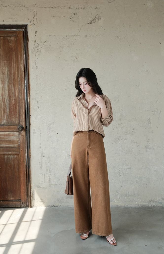  Quần Jean Ống Rộng FQJ058 