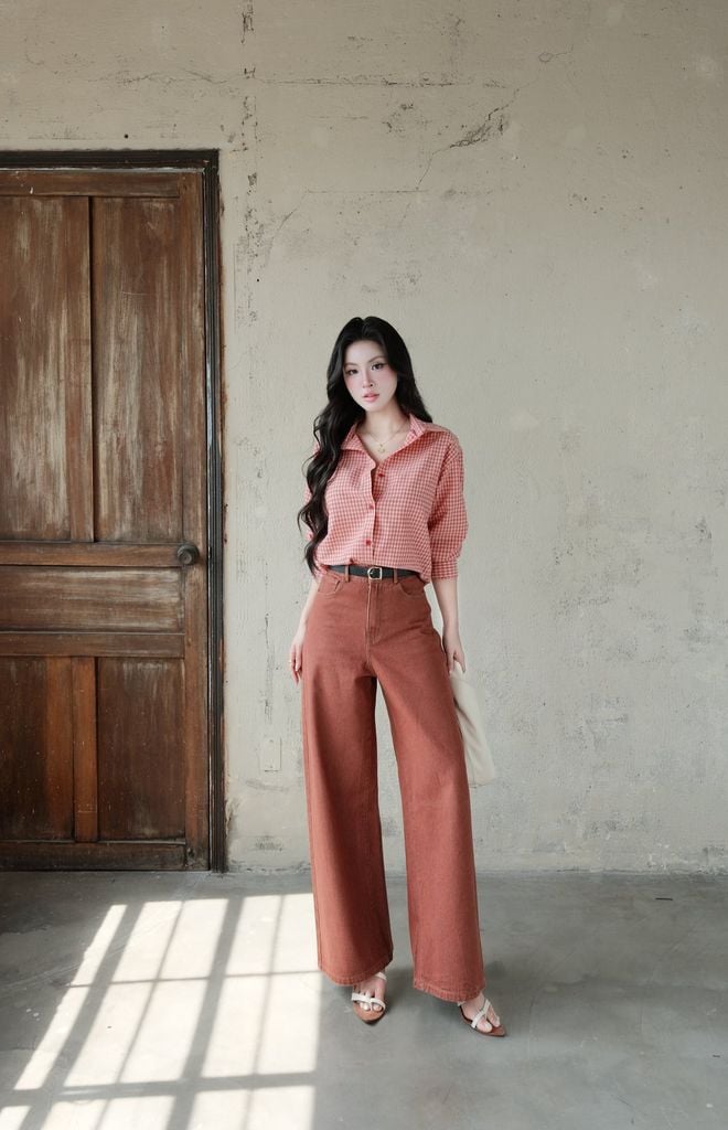  Quần Jean Ống Rộng FQJ058 