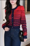  Áo Khoác Cardigan Sọc FAH086 