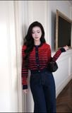  Áo Khoác Cardigan Sọc FAH086 