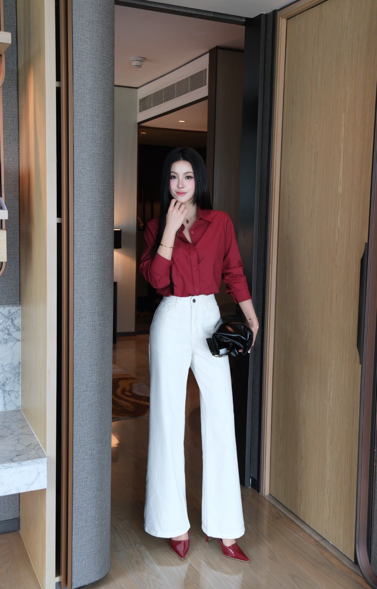  Áo Sơ Mi Trơn Classic FAS383 