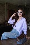  Áo Sơ Mi Trơn Oversize FAS293 