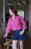  Áo Sơ Mi Trơn Oversize FAS291 
