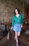  Áo Sơ Mi Trơn Oversize FAS291 