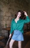  Áo Sơ Mi Trơn Oversize FAS291 
