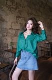  Áo Sơ Mi Trơn Oversize FAS291 