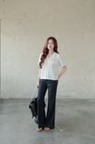  Quần Denim Dài Ly Giữa FQJ072 