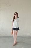  Áo Sơ Mi Sọc Cổ Vest FAS405 