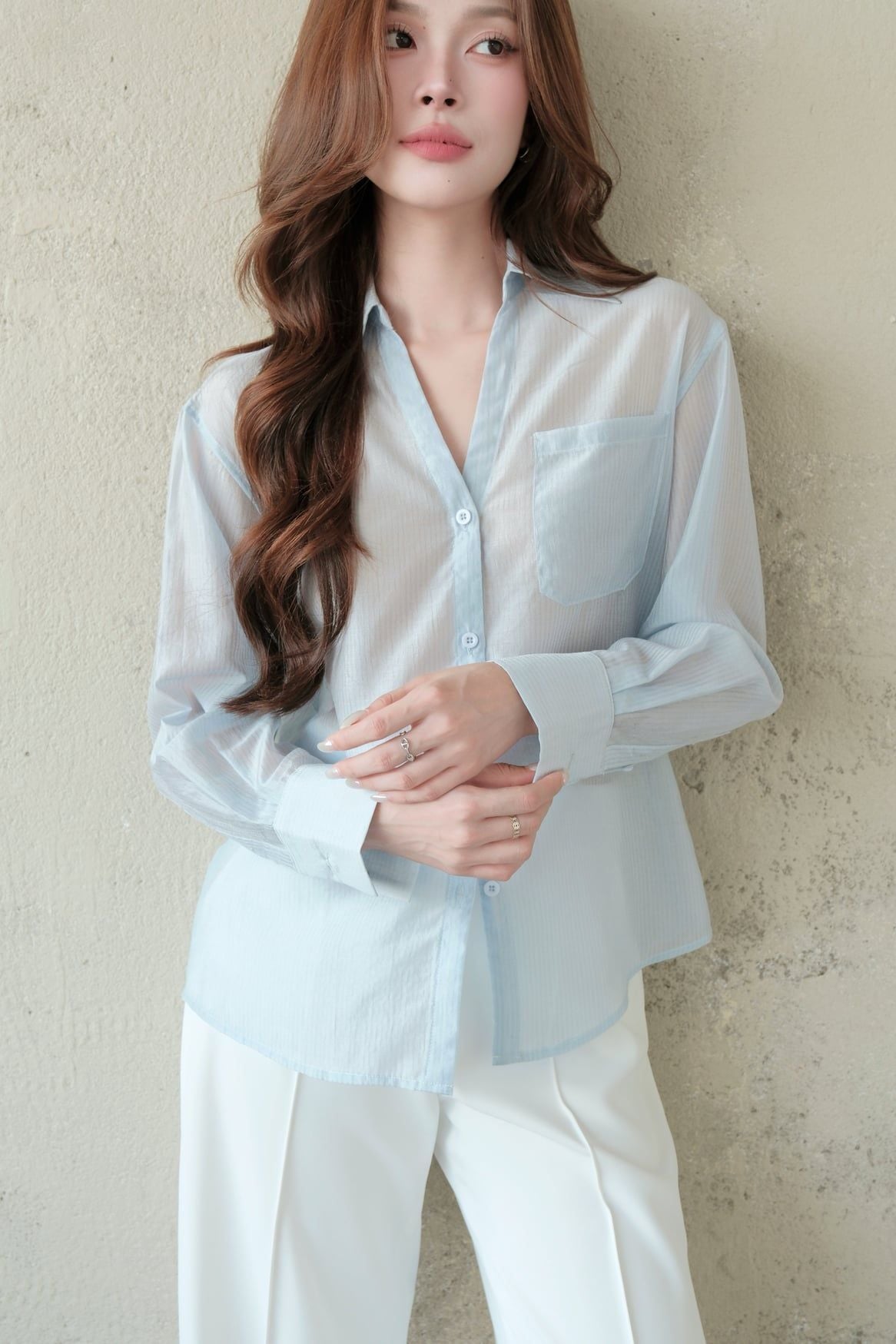  Áo Sơ Mi Cổ V FAS403 