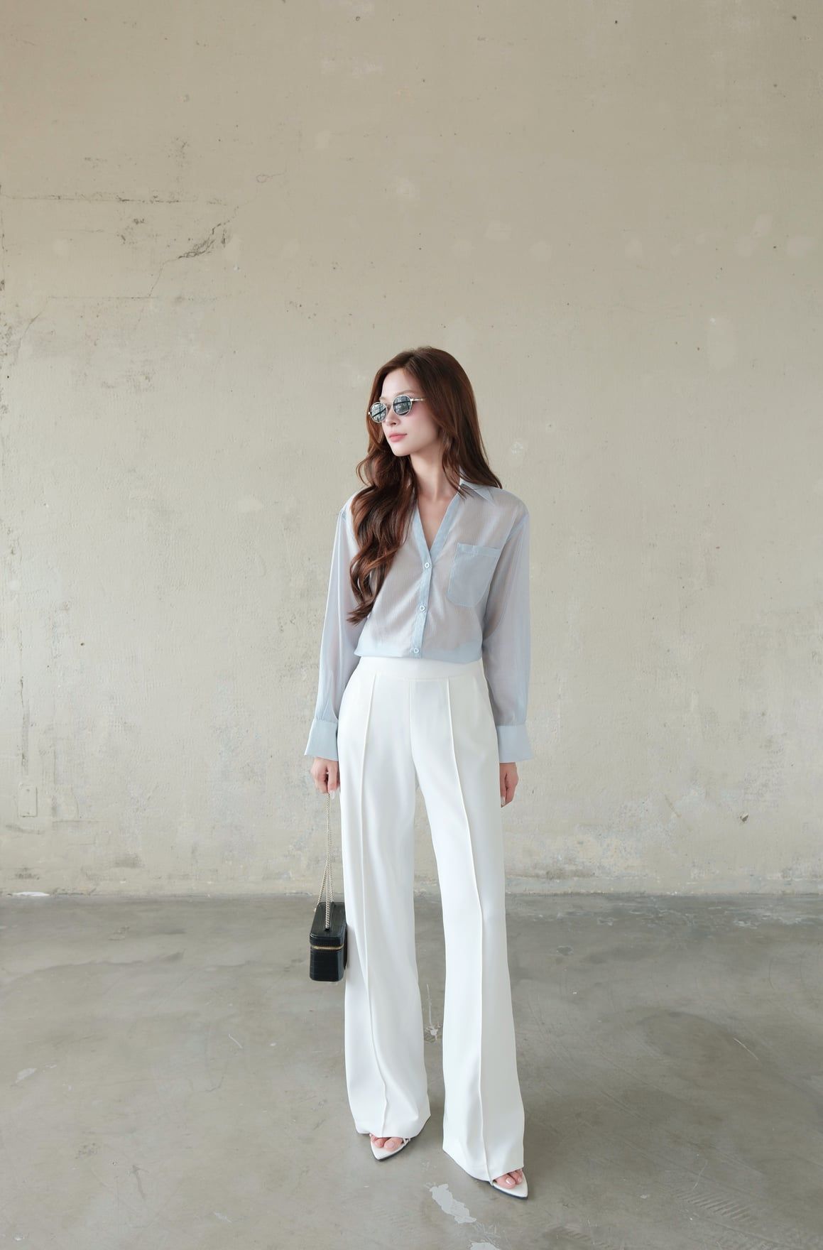  Áo Sơ Mi Cổ V FAS403 