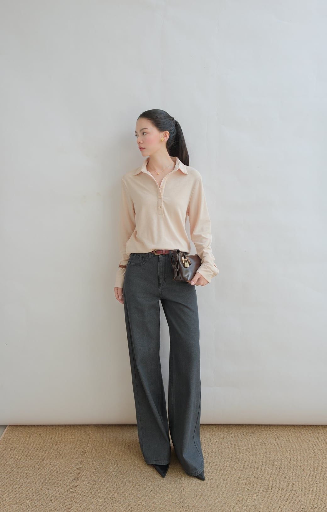  Quần Jean Ống Rộng FQJ059 