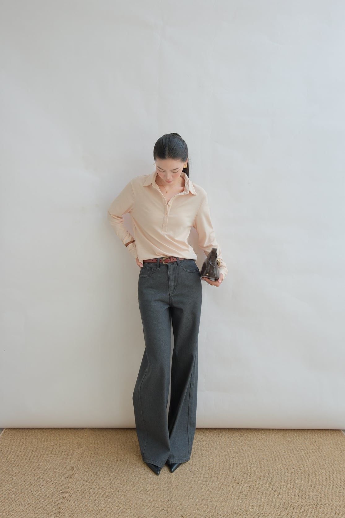  Quần Jean Ống Rộng FQJ059 