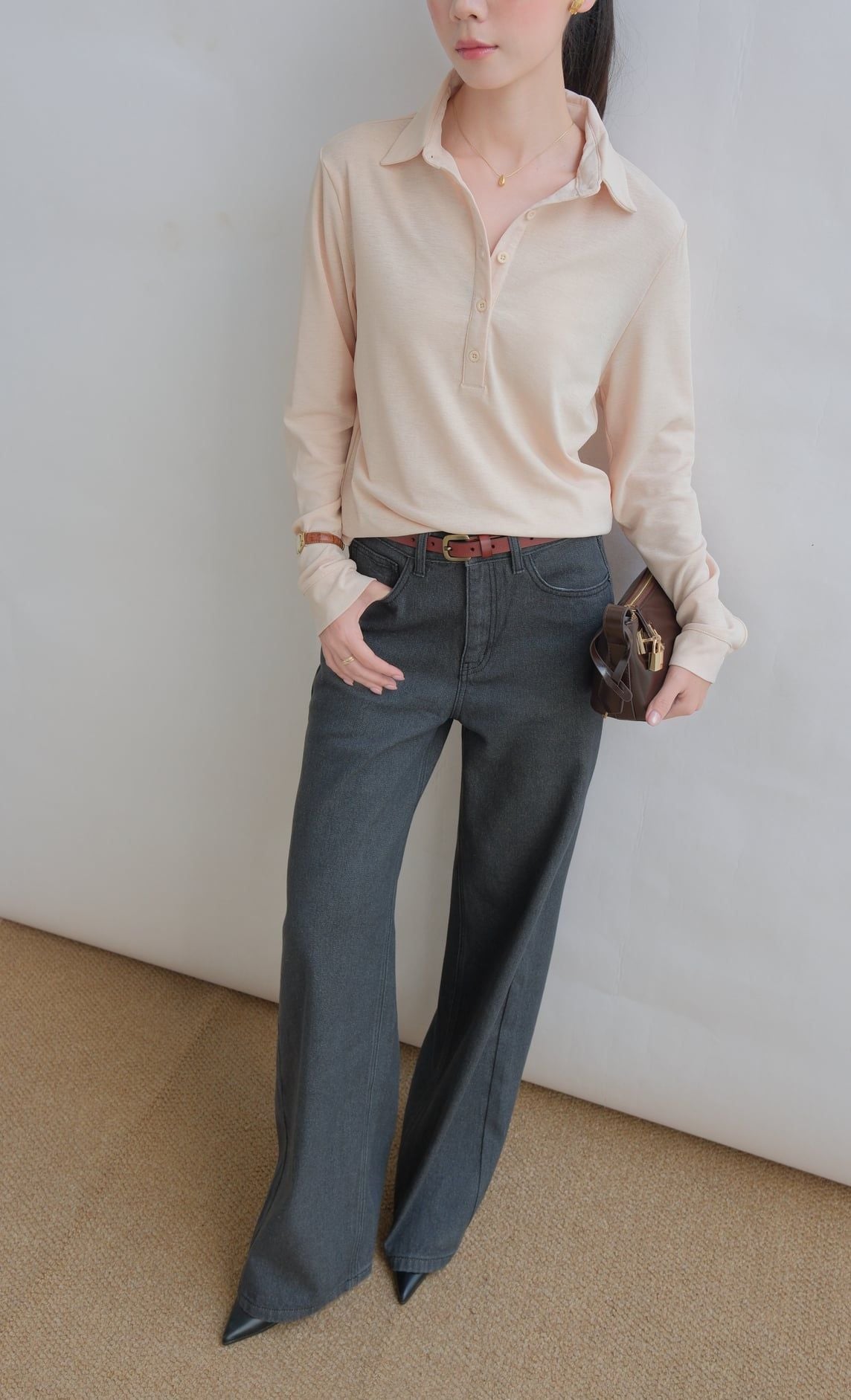  Quần Jean Ống Rộng FQJ059 