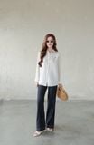  Quần Denim Dài Ly Giữa FQJ072 
