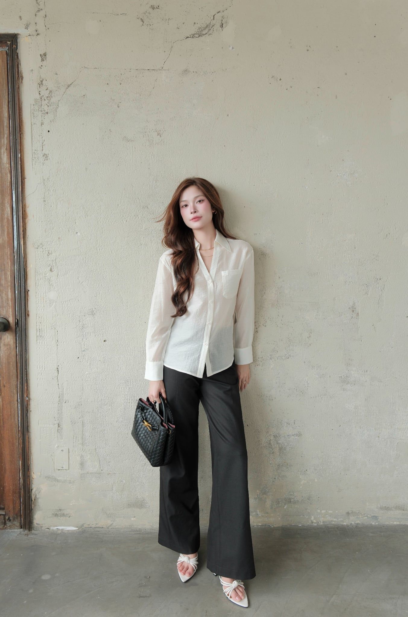  Áo Sơ Mi Cổ V FAS403 