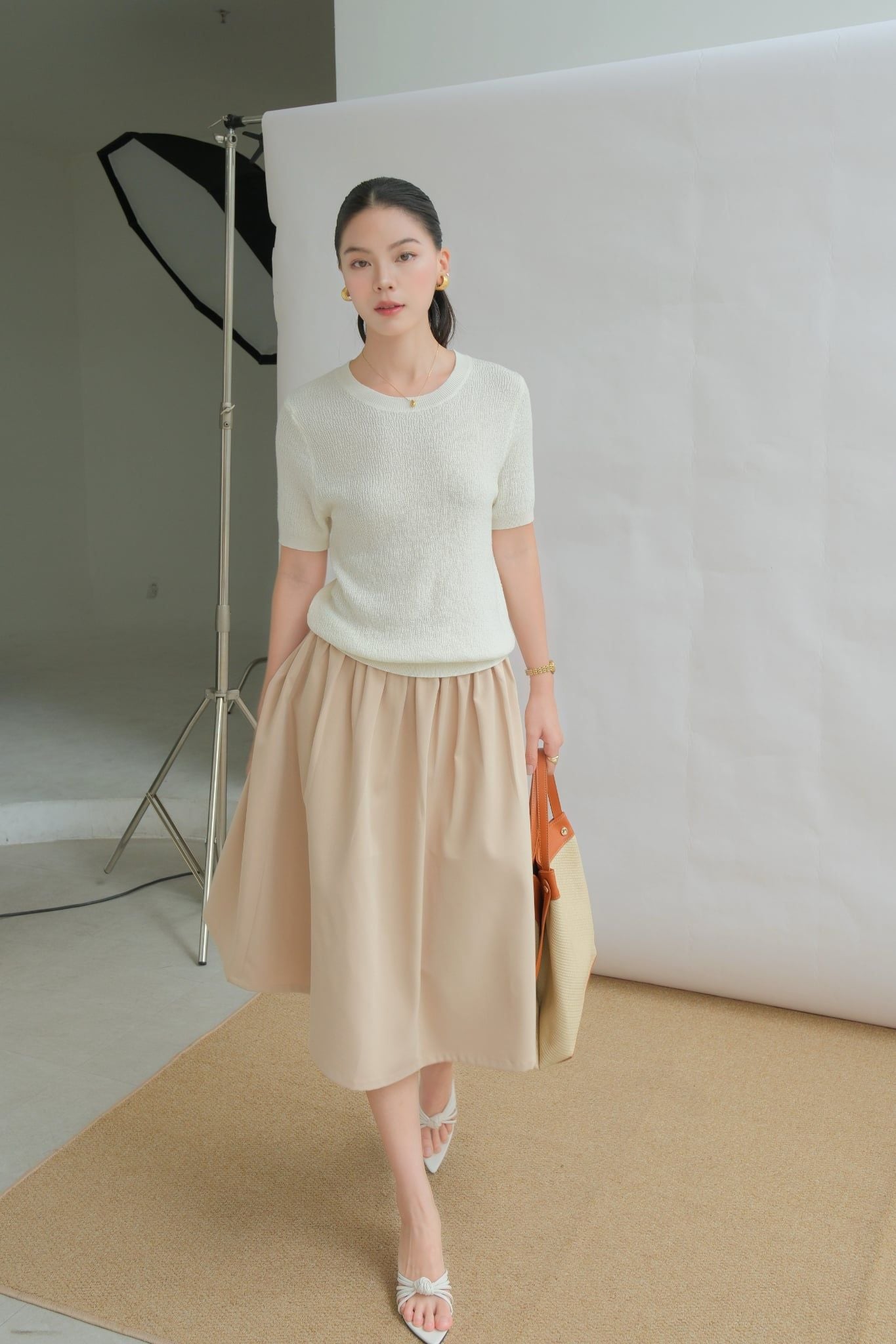  Áo Dệt Kim Cổ Tròn FAK107 