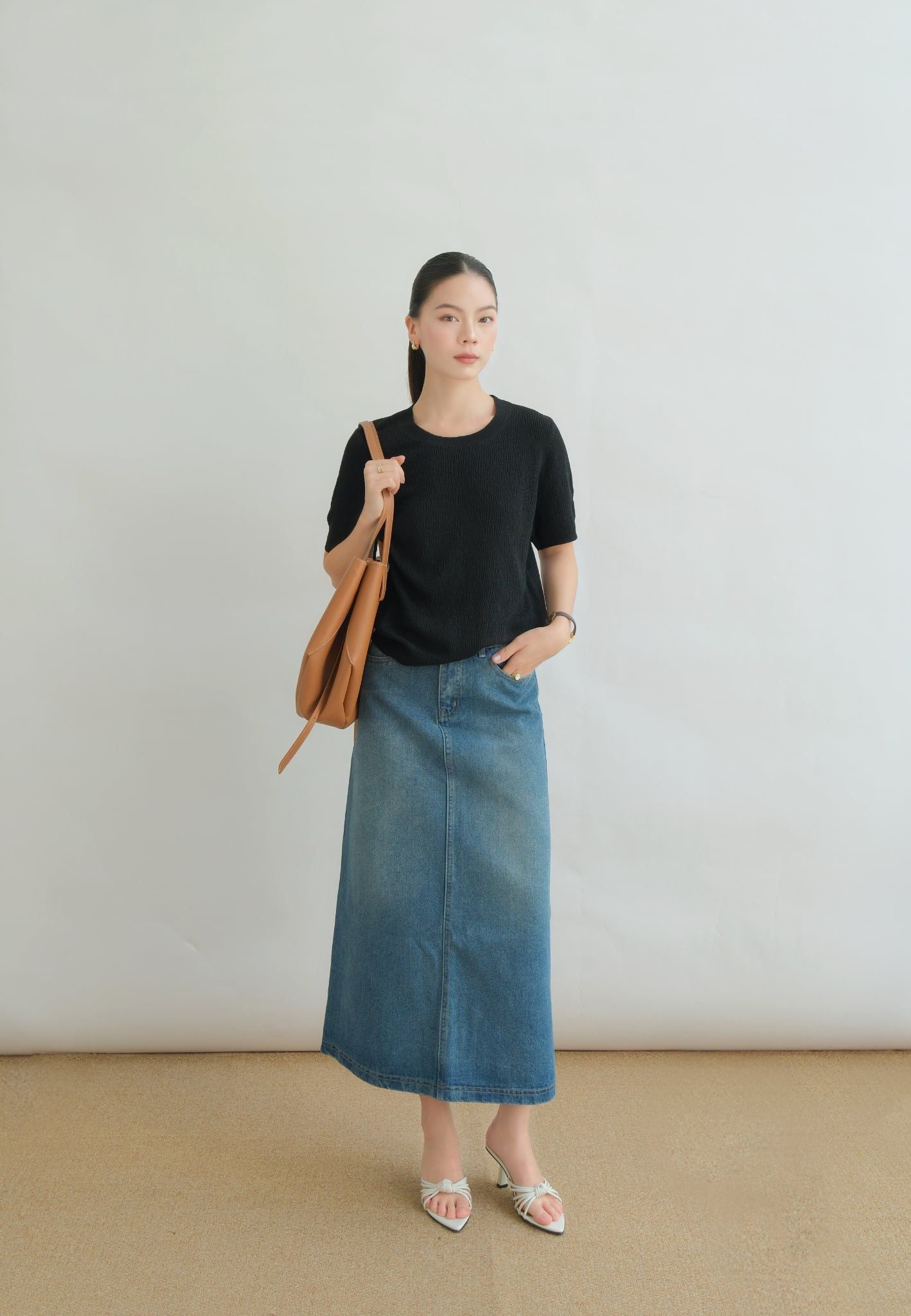  Áo Dệt Kim Cổ Tròn FAK107 