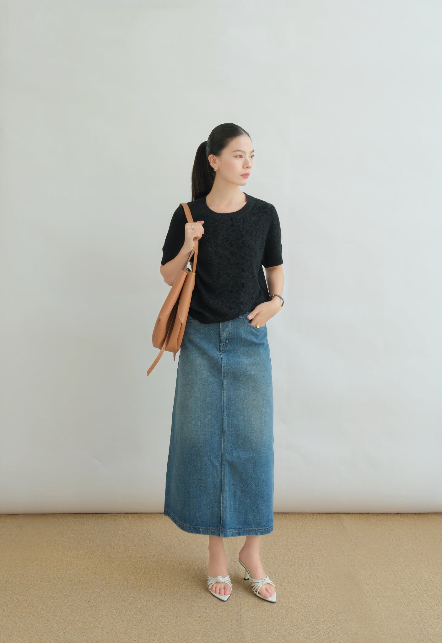  Áo Dệt Kim Cổ Tròn FAK107 