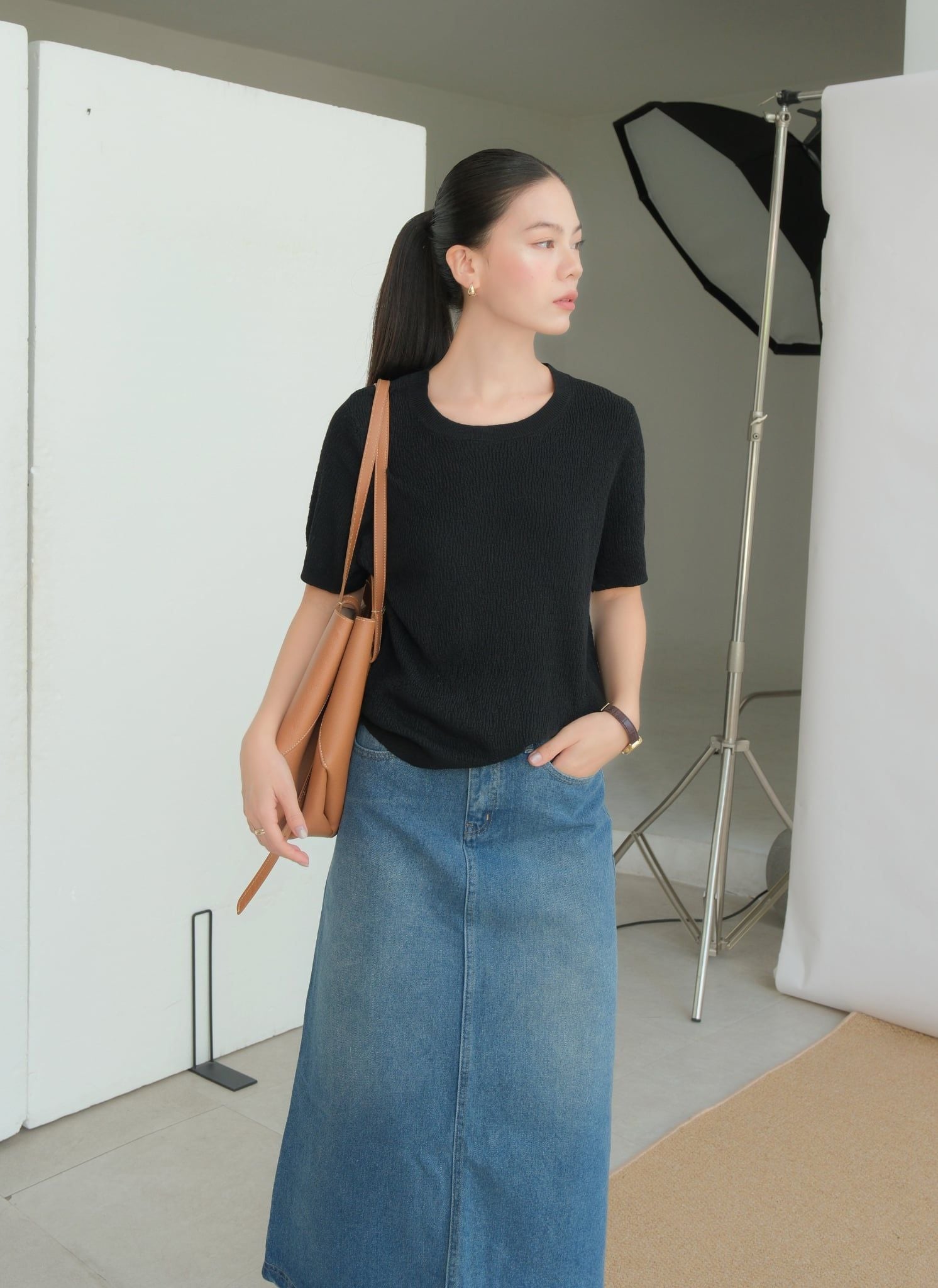  Áo Dệt Kim Cổ Tròn FAK107 