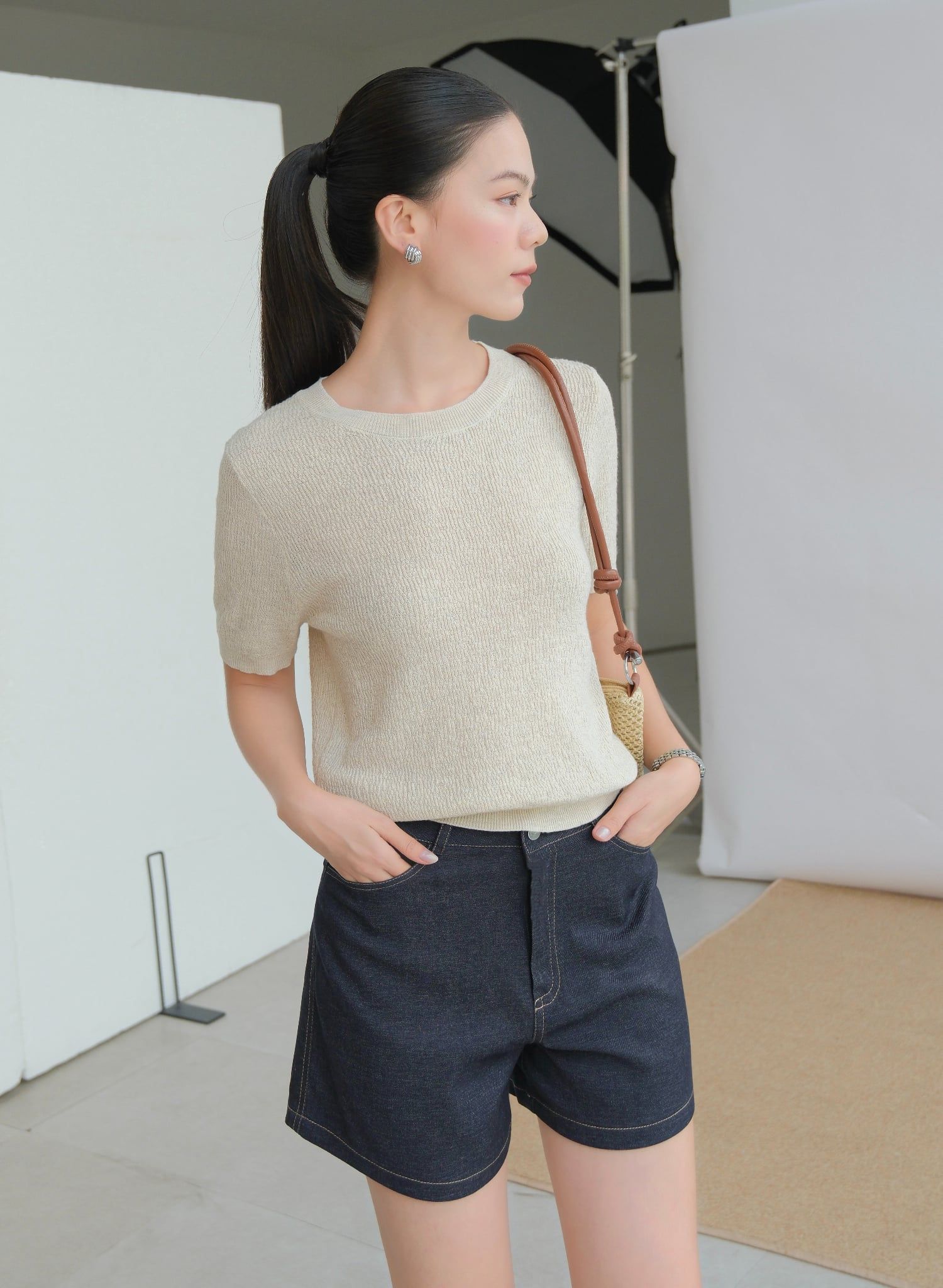  Áo Dệt Kim Cổ Tròn FAK107 