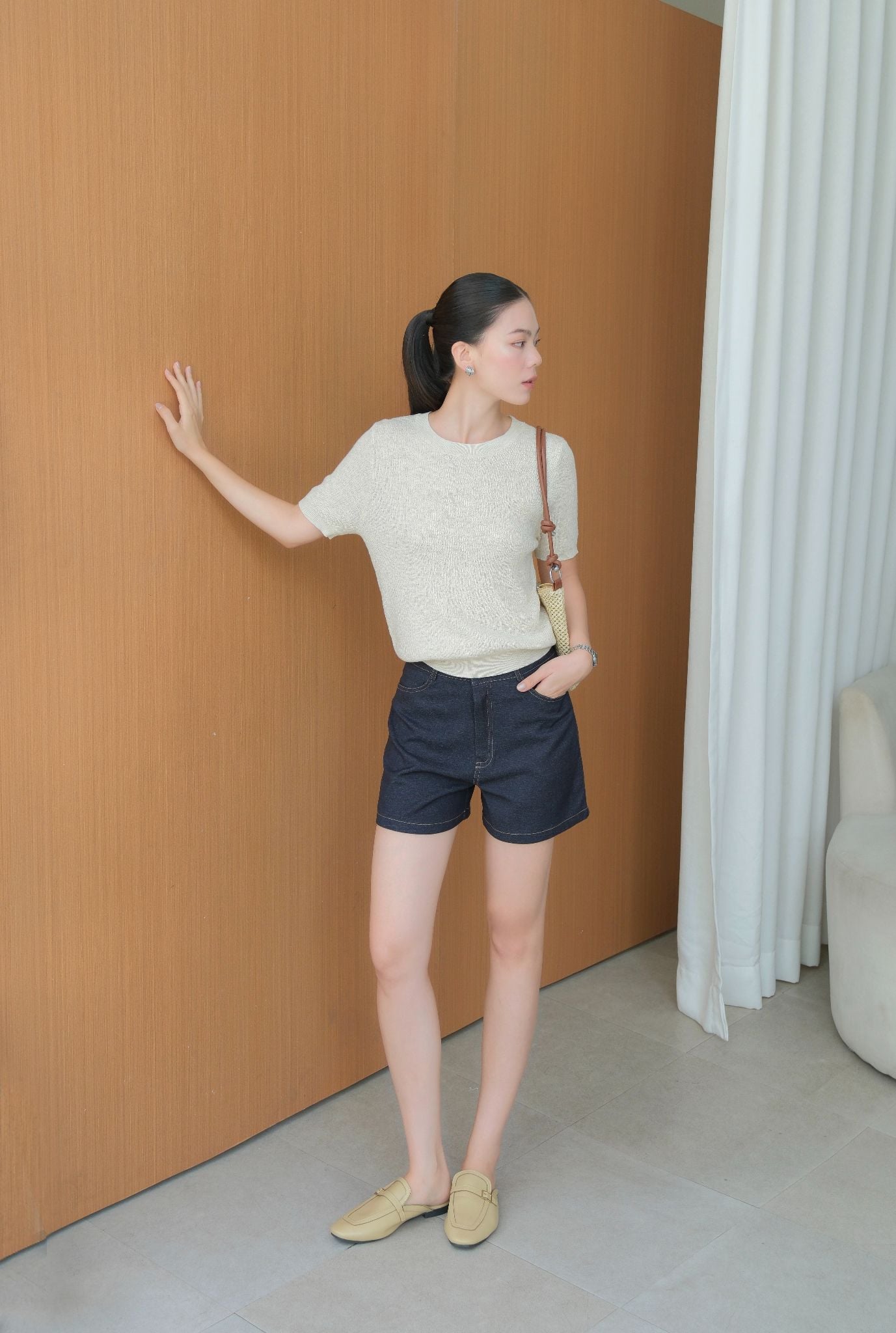  Quần Short Denim FQJ071 