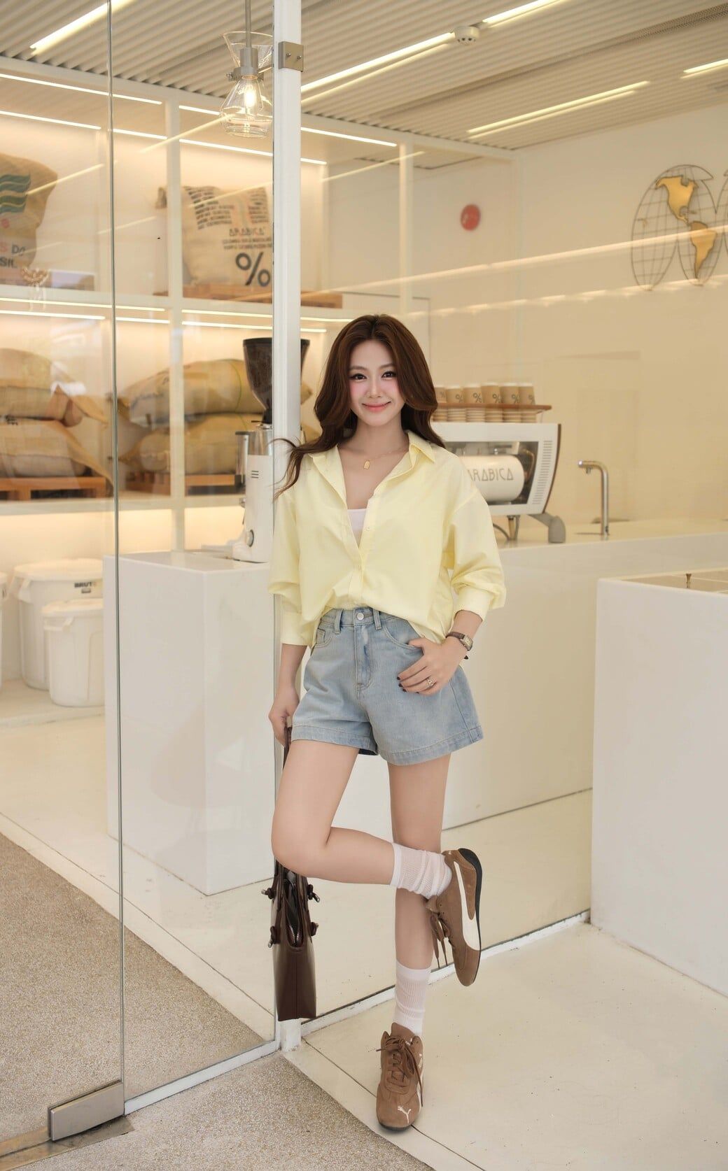  Áo Sơ Mi Trơn Oversize FAS291 