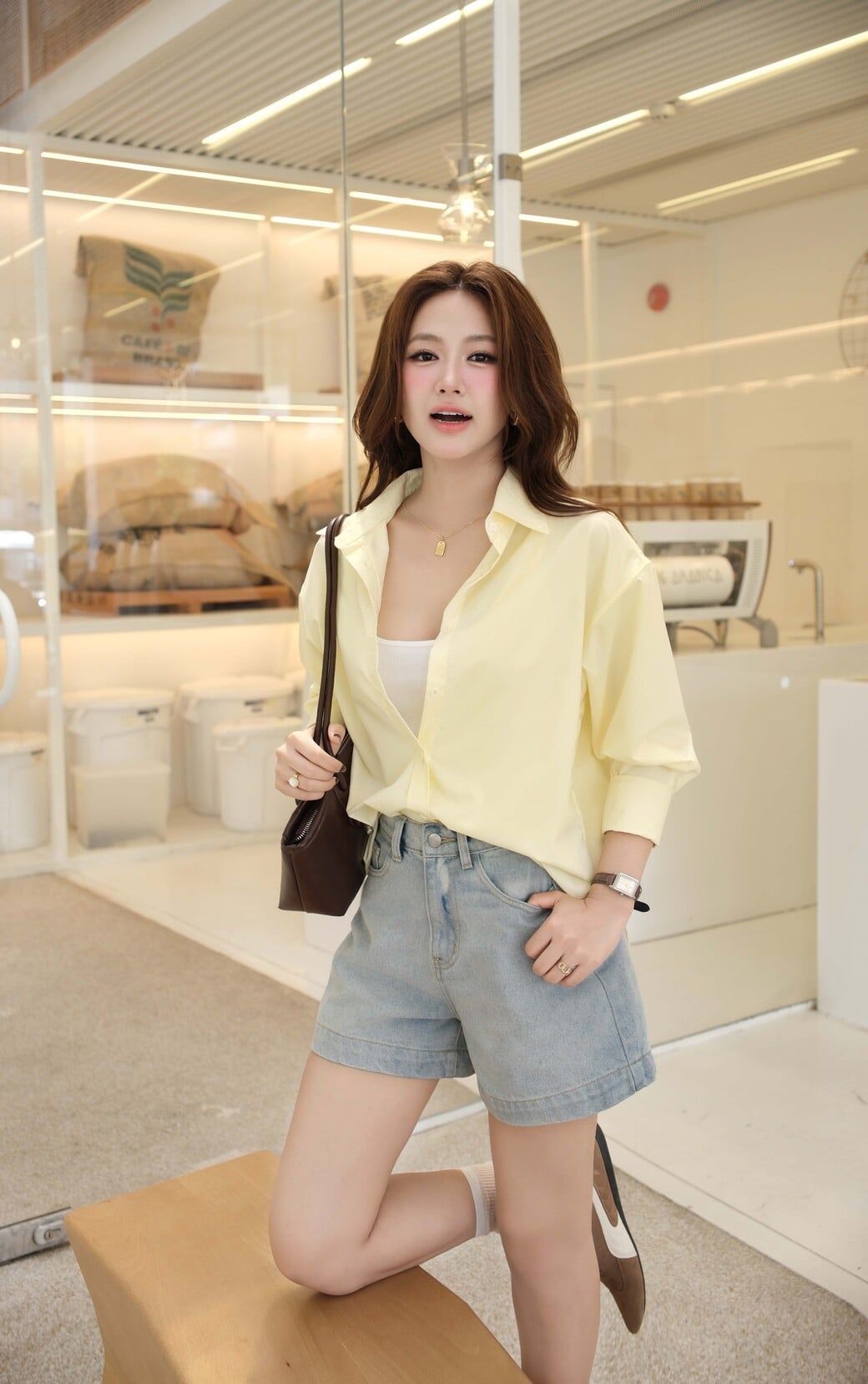 Áo Sơ Mi Trơn Oversize FAS291 