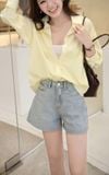  Áo Sơ Mi Trơn Oversize FAS291 