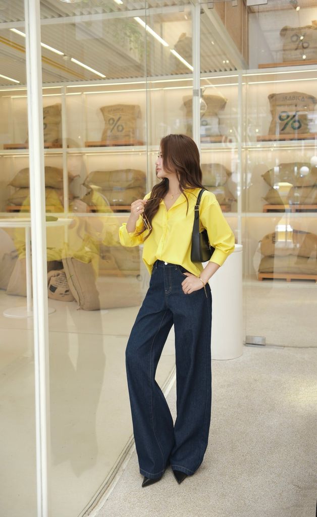  Quần Jean Ống Rộng Gilys FQJ063 