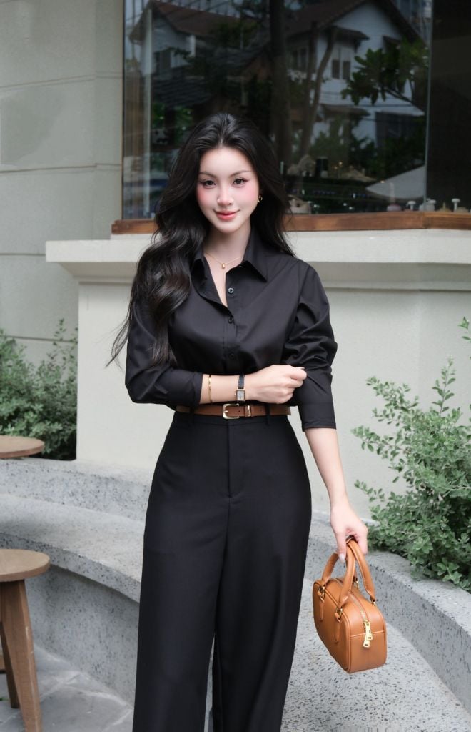 Sơ Mi Trơn Classic FAS383 Đỏ Đô