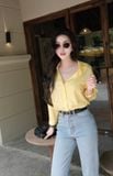  Áo Sơ Mi Trơn Oversize FAS293 