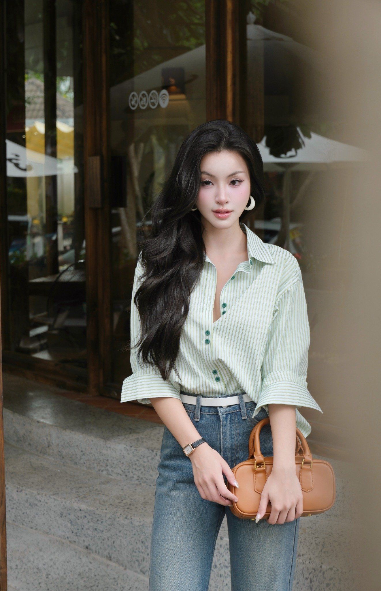  Áo Sơ Mi Cúc Đôi FAS382 