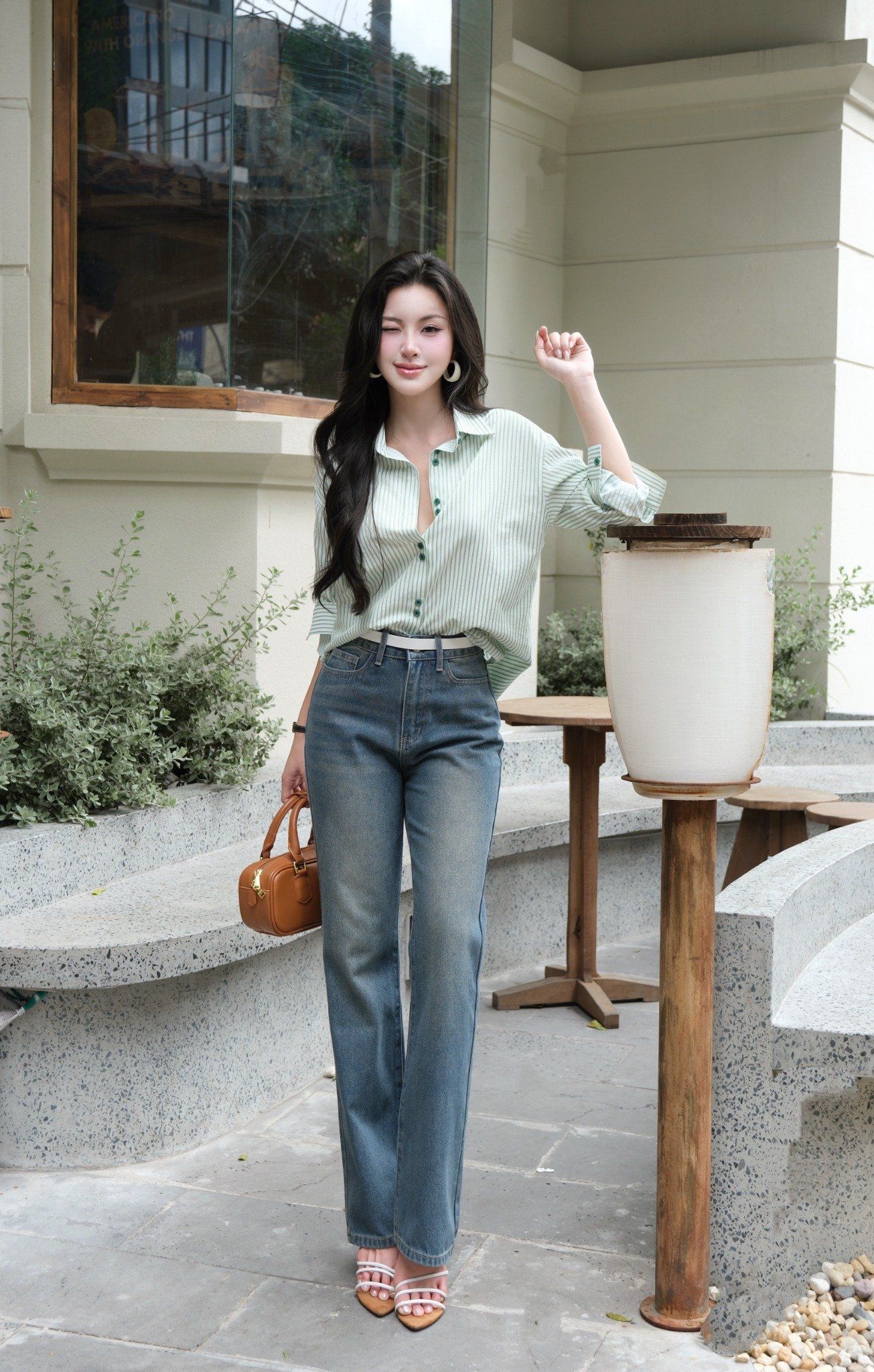  Quần Jean Suông Pancy 