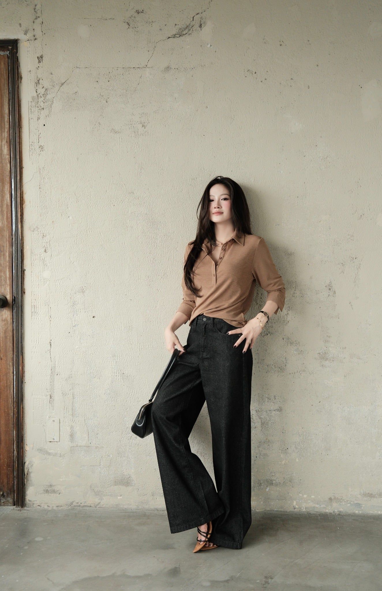  Quần Jean Ống Rộng FQJ058 