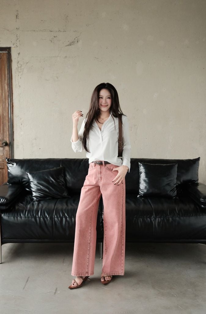  Quần Jean Ống Rộng FQJ059 