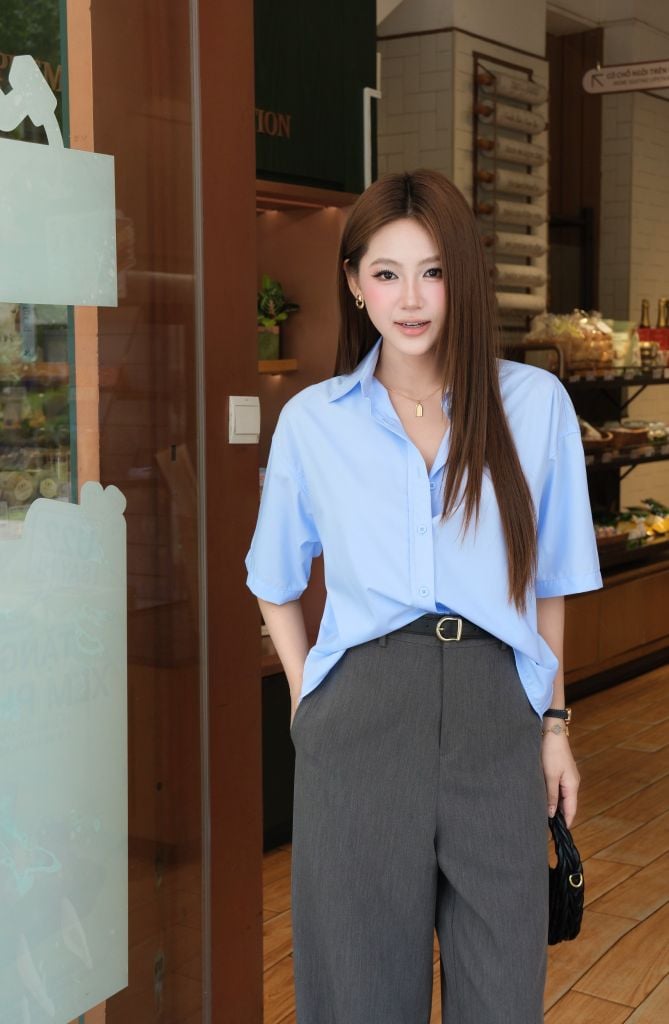  Áo Sơ Mi Tay Ngắn FAS374 