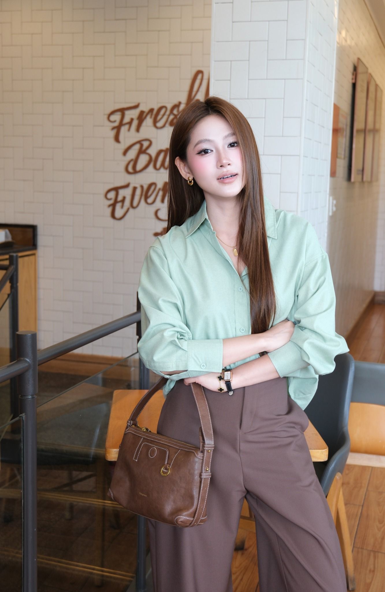  Sơ Mi Trơn Oversize FAS333 