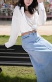  Chân Váy Jean Dài FVJ031 