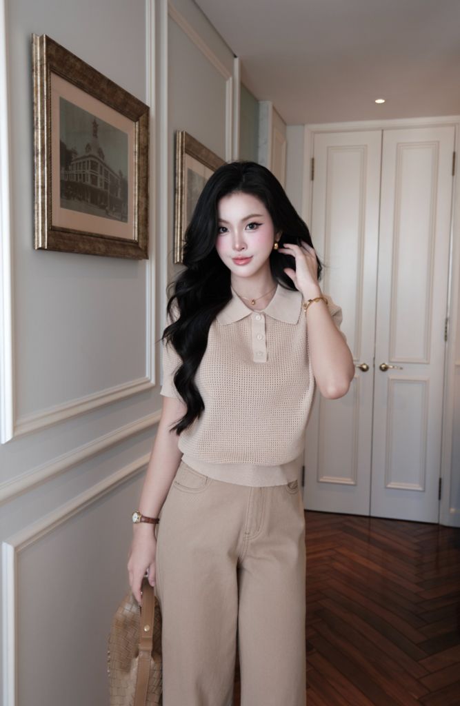 Áo Polo Lưới FAP084 - Be