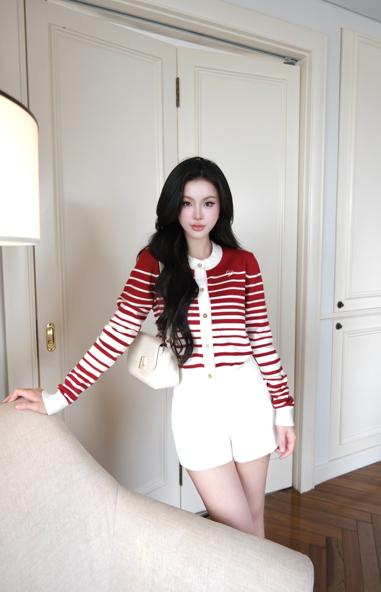  Cardigan Sọc FAH086 