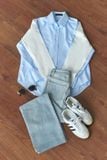  Áo Sơ Mi Trơn Oversize FAS293 