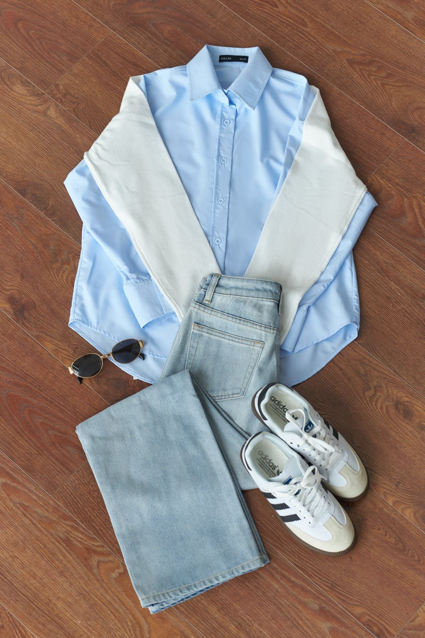  Áo Sơ Mi Trơn Oversize FAS293 