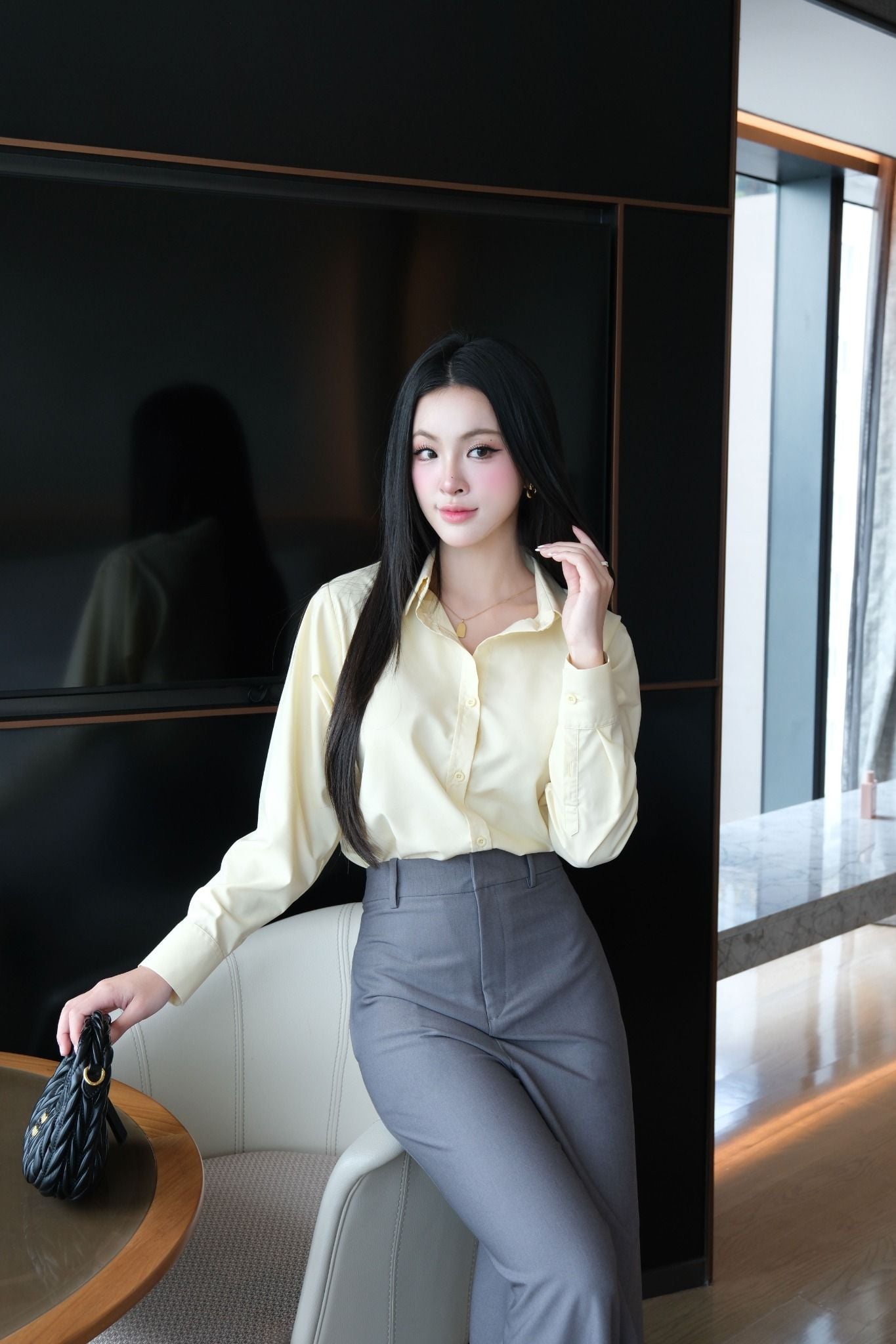  Áo Sơ Mi Trơn Classic FAS383 