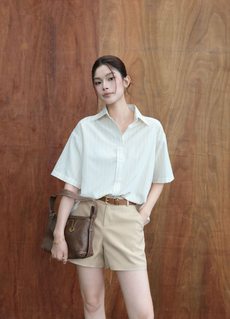  Áo Sơ Mi Tay Ngắn FAS387 