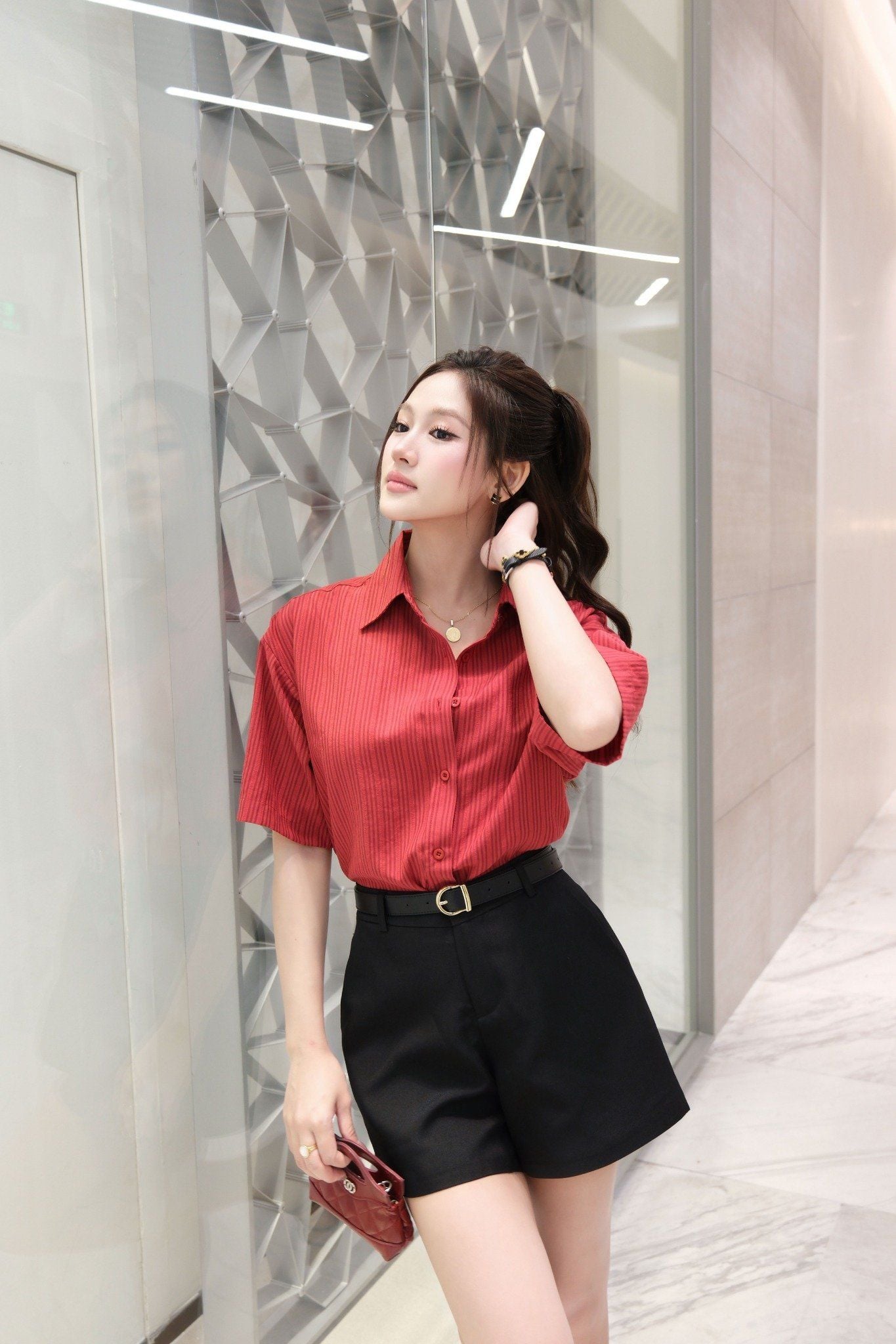  Sơ Mi Tay Ngắn FAS389 